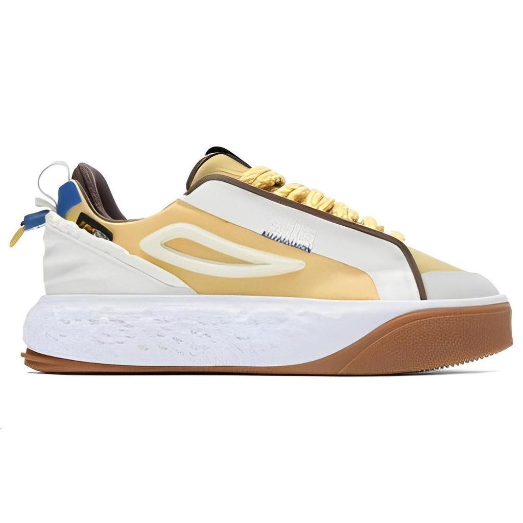 FILA Viva Canvas Low-Top Sneakers Women sneakers White Brown Yellow F12W323201FYA