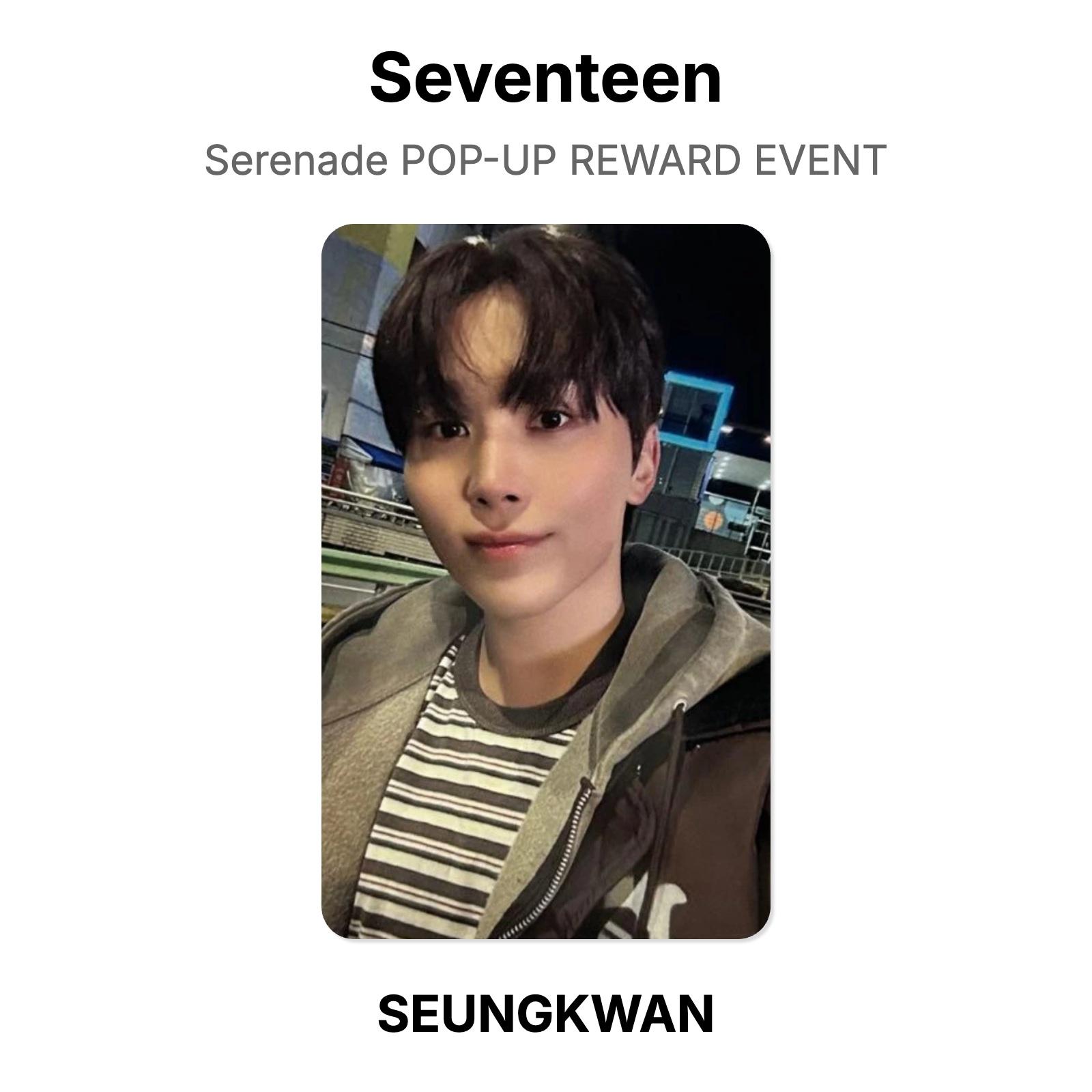 Seventeen SEUNGKWAN Serenade POP-UP REWARD EVENT Official Photocard SEUNGKWAN