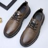 Klasyczne Męskie Buty z Prawdziwej Skóry Vintage Gruba Podeszwa Buty Codzienne Buty Biznesowe na Bankiet Skórzane Buty Biurowe Outdoorowe Wszechstronne