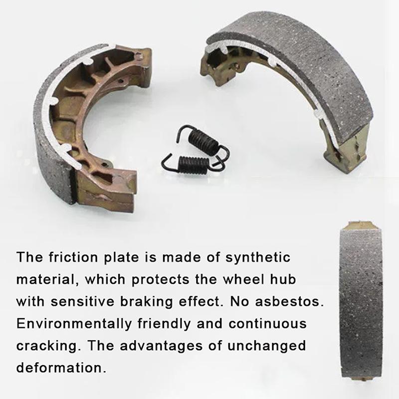 Pastilhas de Freio para Veículo Elétrico 105mm Tipo 110 Bloco de Freio a Tambor Cg125 Gy6-125 Sapatas de Freio de Alumínio