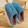 New Cotton Slippers for Women Winter Indoor Home Couple Thick Bottom Warm Home Plush Slippers for Men