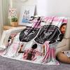 1PC Messi Patterned Flannel Blanket Suitable For All Seasons for Home Decor Warmth and Comfort Gifts Holiday Present