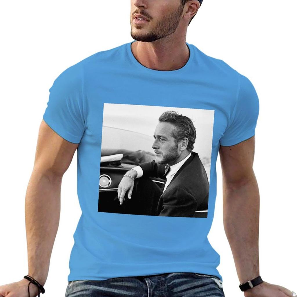 Paul Newman Poster T-Shirt customizeds boys whites vintage clothes mens cotton t shirts