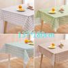 Household Fashion Simple Plaid Rectangular Oilproof Tablecloth Waterproof Table Cloth 137*180cm Accessories Home Decor