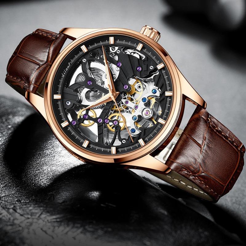 AILANG New Men's Watches Automatic Mechanical Watches Skeleton Men's Watches Wristwatches Waterproof