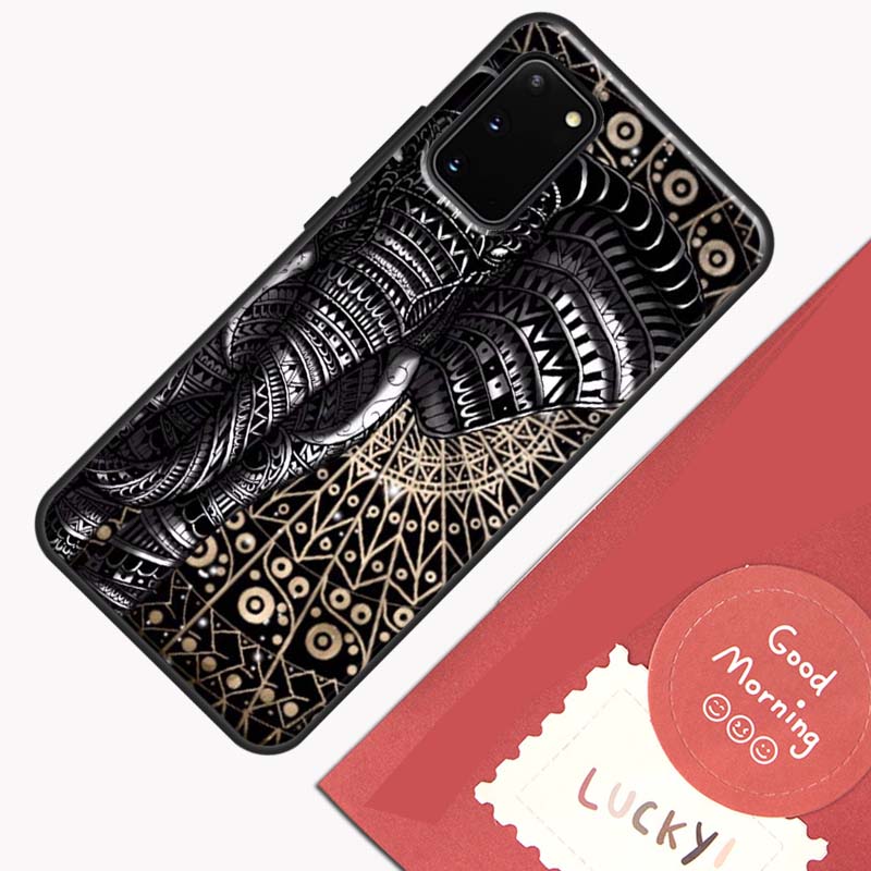 Elephant Floral Tribal Phone Case For Samsung Galaxy S26 S25 Ultra S20 S21 S22 S23 S24 S10 Plus S25 FE Cover Shell