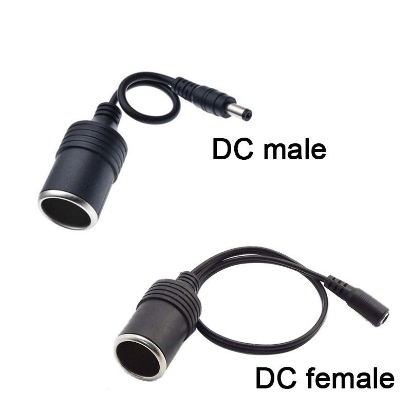 Cablu de alimentare de 5,5 mm x 2,1 mm DC mascul femel la încărcătorul auto Adaptor pentru brichetă mufă conector 12V 24V 5A Amper
