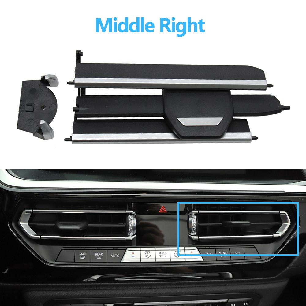 

Автомобильная передняя средняя вентиляционная решетка AC, скользящий зажим, ремонтный комплект для BMW 1 3 4 Z4 X3 X4 серии F40 F44 G20 G28 G29 G01 Middle Right