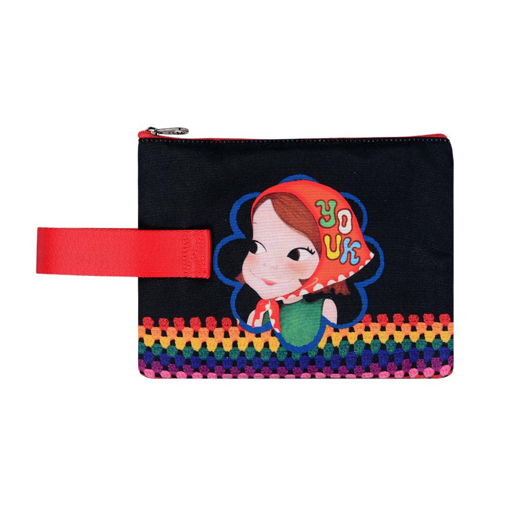Youk Shim Won Strap Flat Pouch, Scarfria