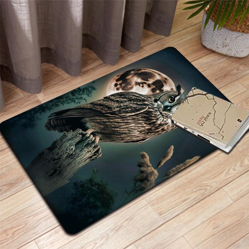 Owl Moon Rug Floor Mat for Living Room or Bedroom Soft and Comfortable Carpet a Gift for Birthday and Holiday.NFF0928460
