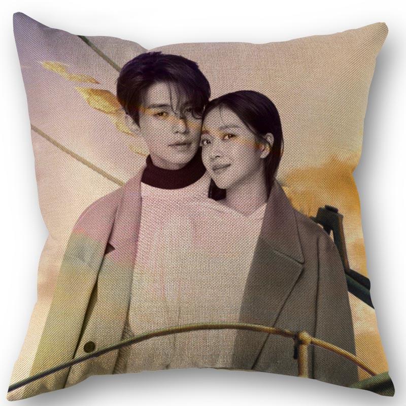 45X45cm Pillow Cover Kpop Lee Dong Wook Square Cotton Linen Pillow Cases Bedroom Home Wedding Decorative Pillowcase 9.5