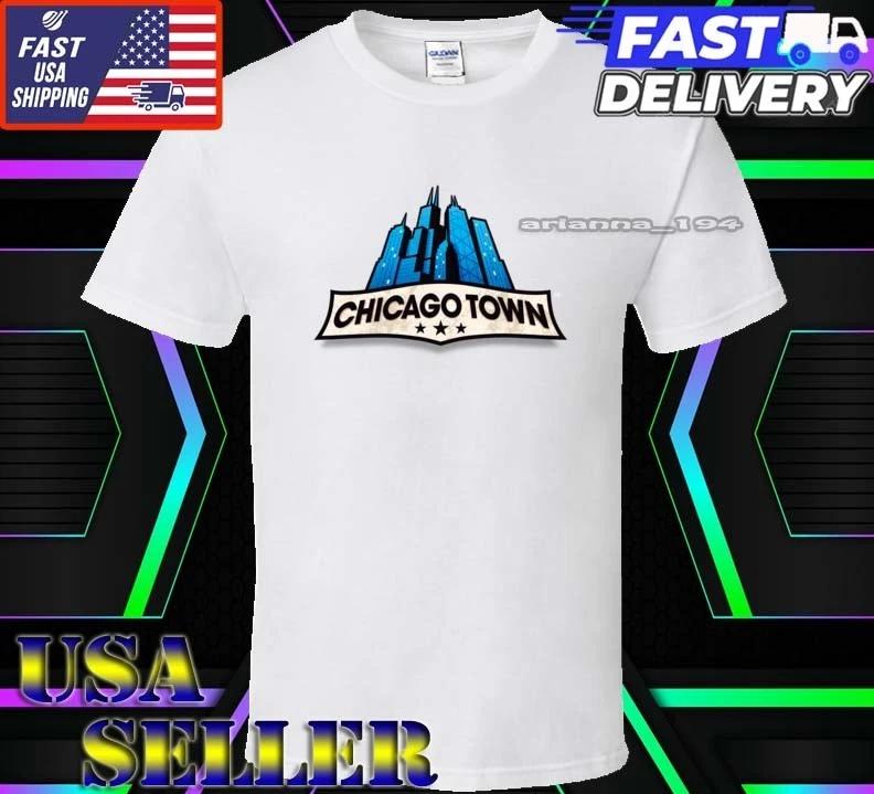 New Shirt Chicago Town Pizza Logo T-Shirt Funny American Usa Unisex Size S-5XL XL