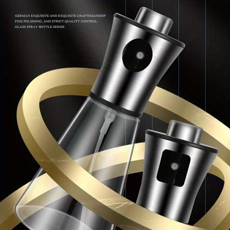 304 Stainless Steel Oil Spray Bottle Household Kitchen Press Type Spray Oil Kettle Barbecue Artifact Oil Spray Bottle Glass Bottle