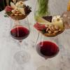 Ensemble de Planche à Charcuterie Écologique en Bambou avec Assiettes Rondes pour Apéritifs et Sous-verres pour Verres à Vin Parfait pour les Fêtes les Restaurants