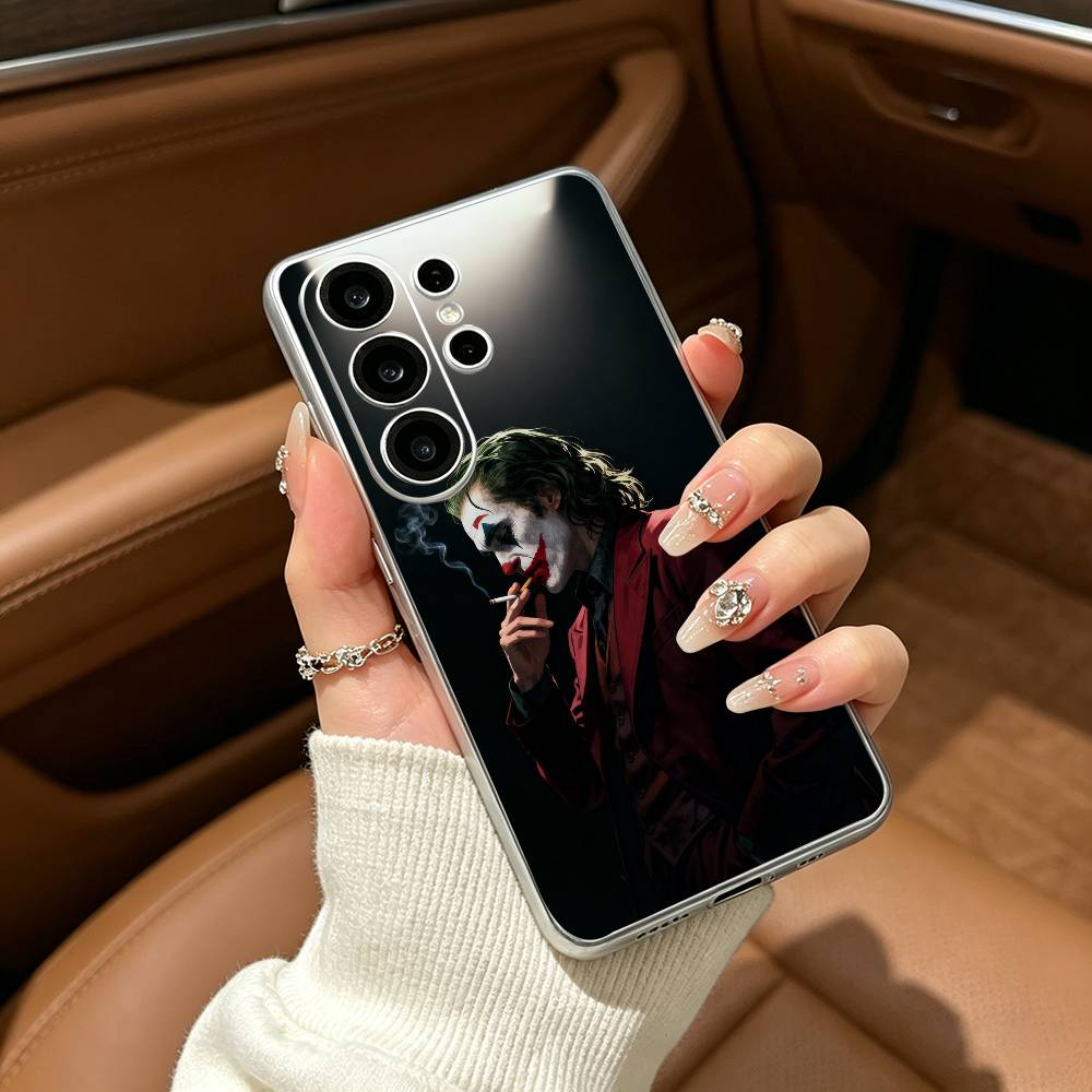 Arthur Fleck-J-O-K-E-R Phone Case For Samsung S25,S24,S21,S22,S23,S30,Ultra,S20,Plus,Fe,Lite Transparent Cover