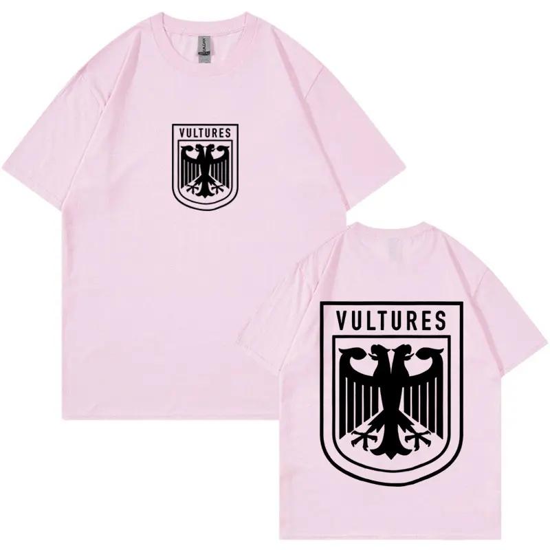 Rapper Kanye West Vultures Logo Alba Tričko Pánské Dámské Hip Hop Punk Gotické Trička 100% Bavlna Oversized Tričko Streetwear