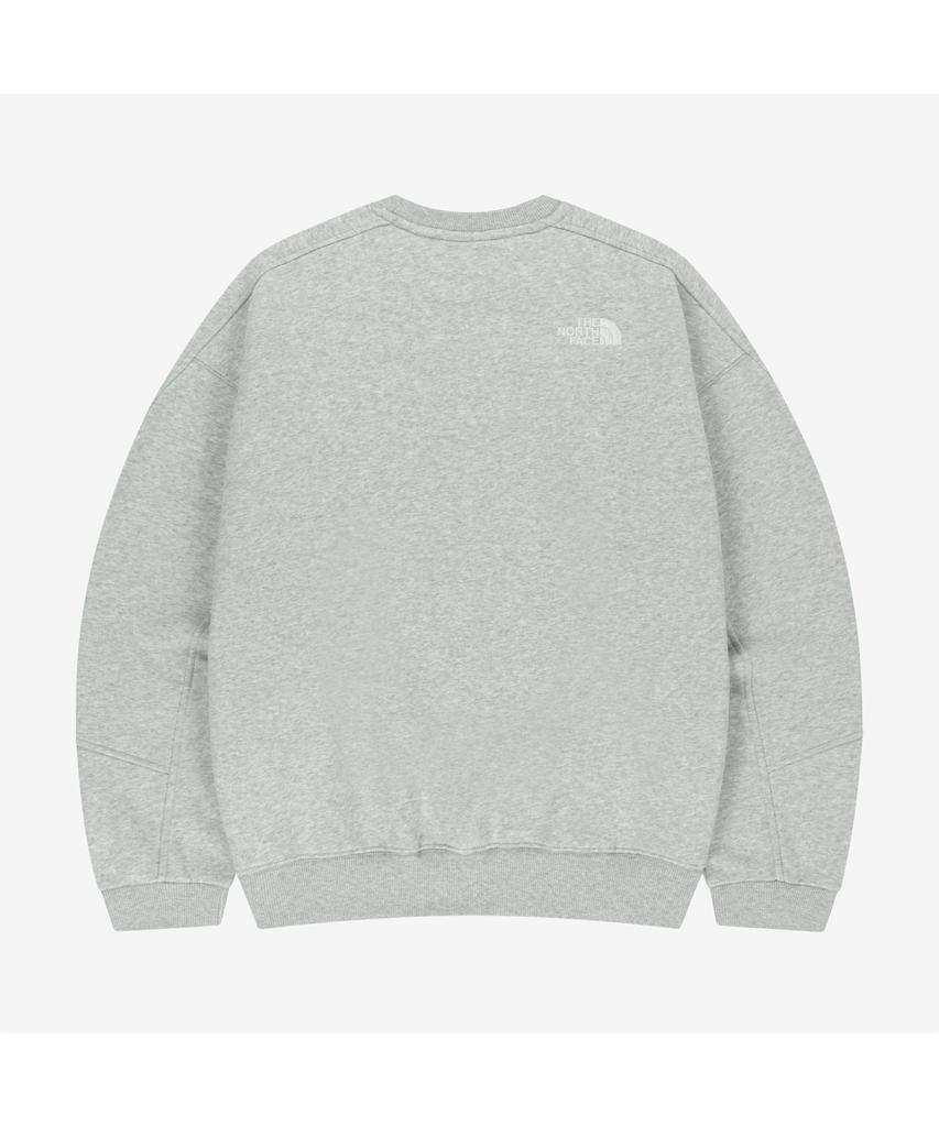 Noseupeiseu Nm5Ms51K Soft Line Sweatshirt Melange_Grey