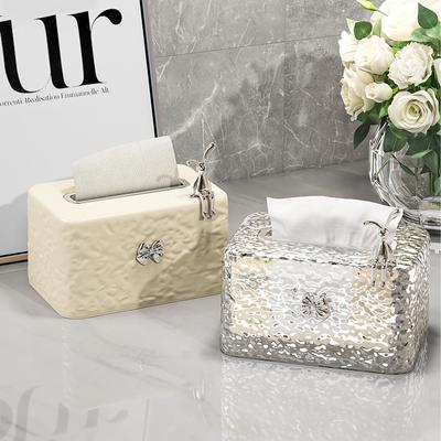 Krabička na kapesníky s vlněním vody Obývací pokoj Pracovní plocha Průhledný vzor ledovce Krabička na ubrousky Domácí konferenční stolek Ubrousek Plastová krabička