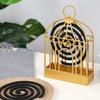Iron Birdcage Mosquito Coil Holder Mosquito Repellent Incense Rack Desktop Ornament Home Supplies