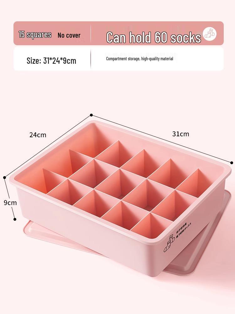 

2025 Dormitory Intimate Apparel 3-in-1 Storage Box: Organize Underwear, Socks, & More