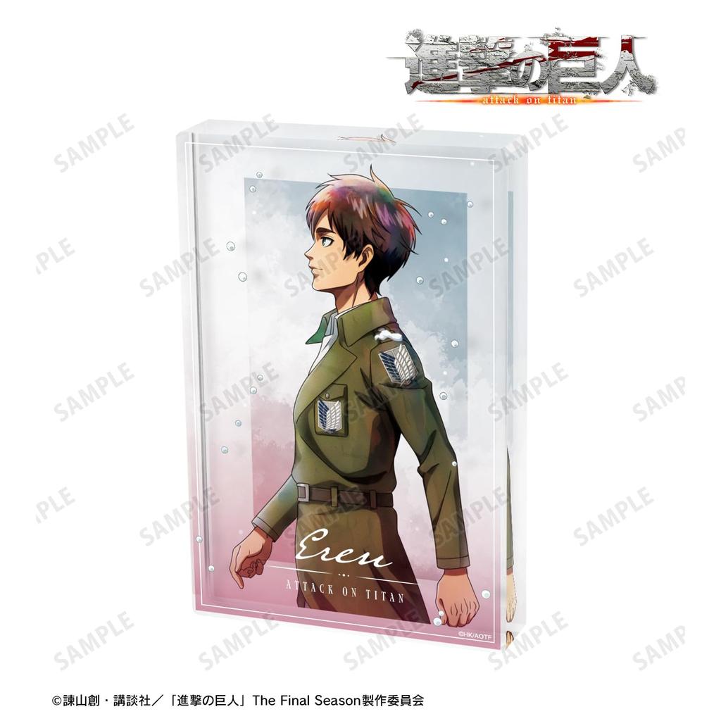 Attack On Titan Original Illustration Eren Winter Walk Acrylic Block Ver.