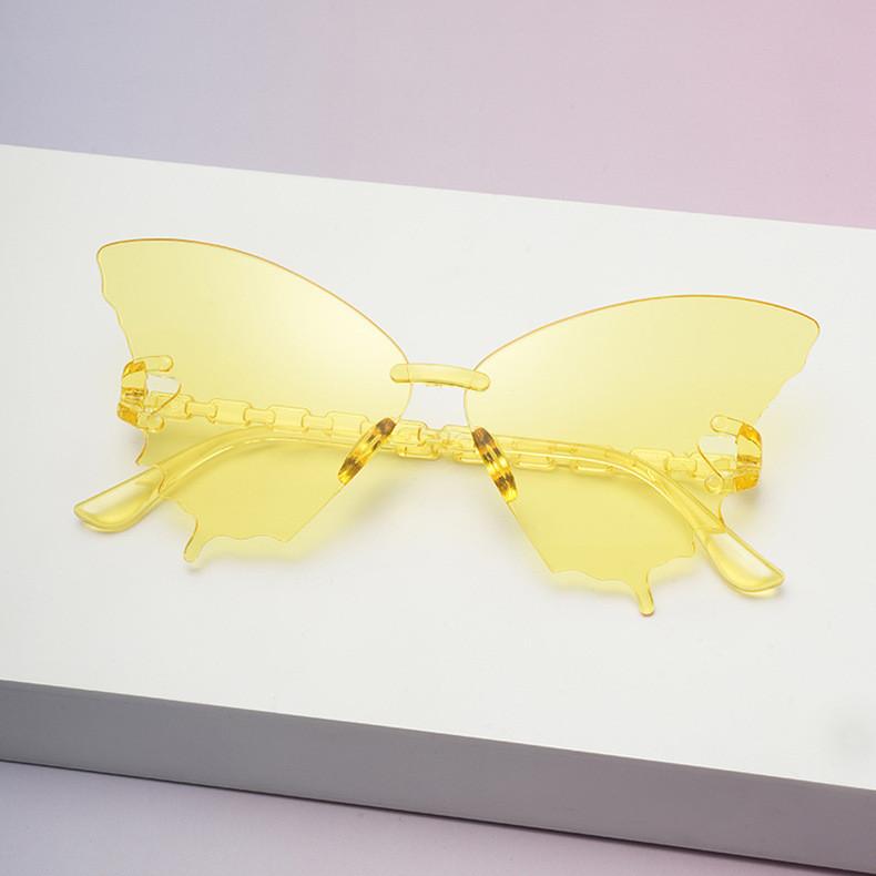 Butterfly Eyewear Unisex Frameless Sunglasses With Resin Lenses For Travel And Fashion