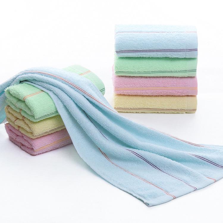 Pure Cotton Soft Absorbent Towel with Embroidered Design - Perfect for Gifts and Household Use