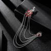 Corsage Rhinestone Suit Peacock Zinc Zinc Alloy Fashion Jewelry Clothing Accessory Men Brooch Vintage Brooch