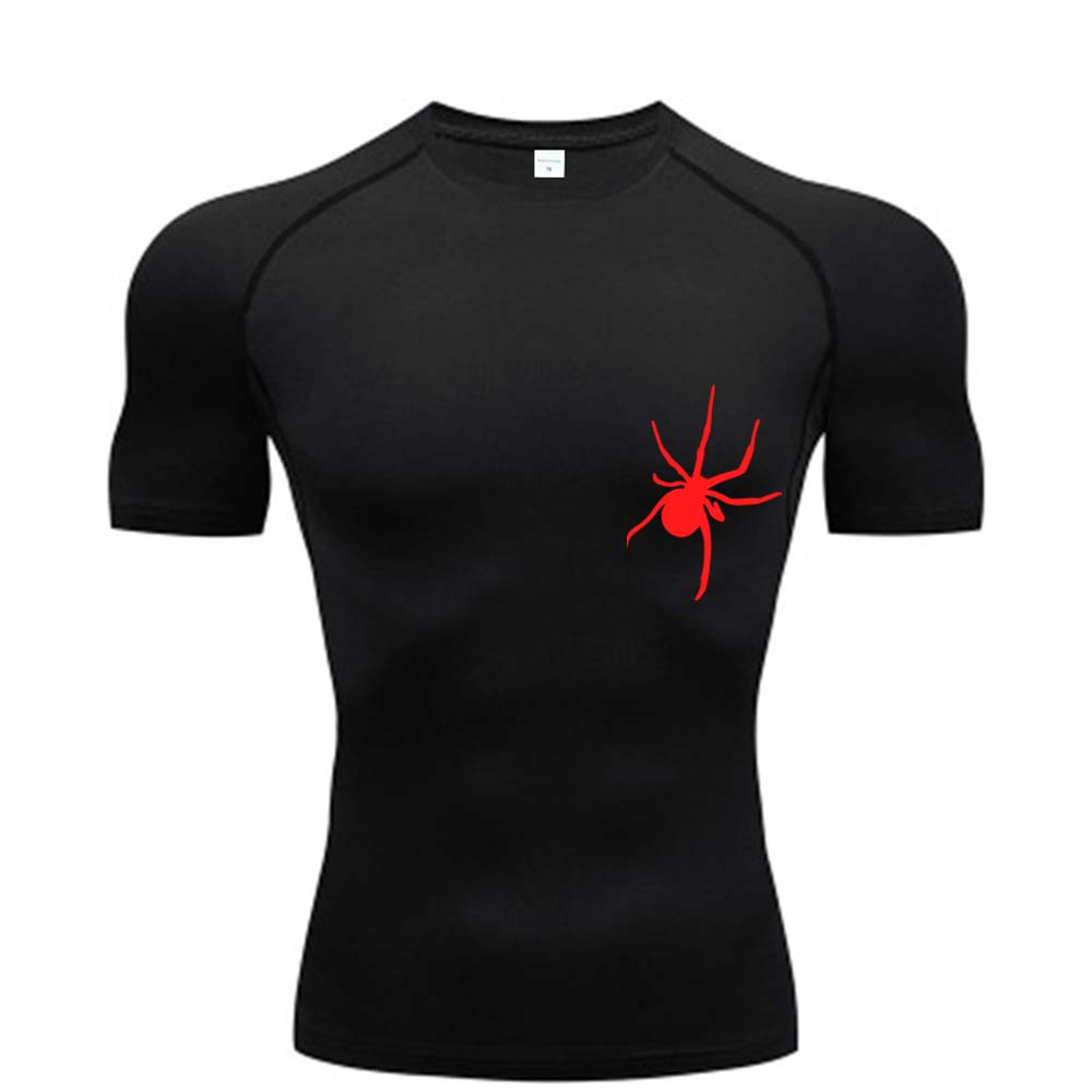 

Summer Short Sleeve T-Shirt Running Shirt Men s Compression Sportswear Breathable Bodybuilding Top Workout Fitness Clothing S