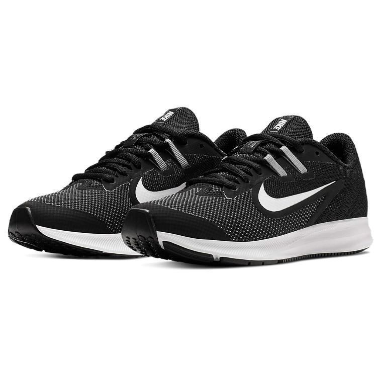(GS) Nike Downshifter 9 'Black White' Kids' AR4135-002