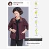 Plus Size Women's Lapel Maternity Coat, Spring/Autumn Jacket for Middle-Aged & Elderly, 50s-60s Fashion.
