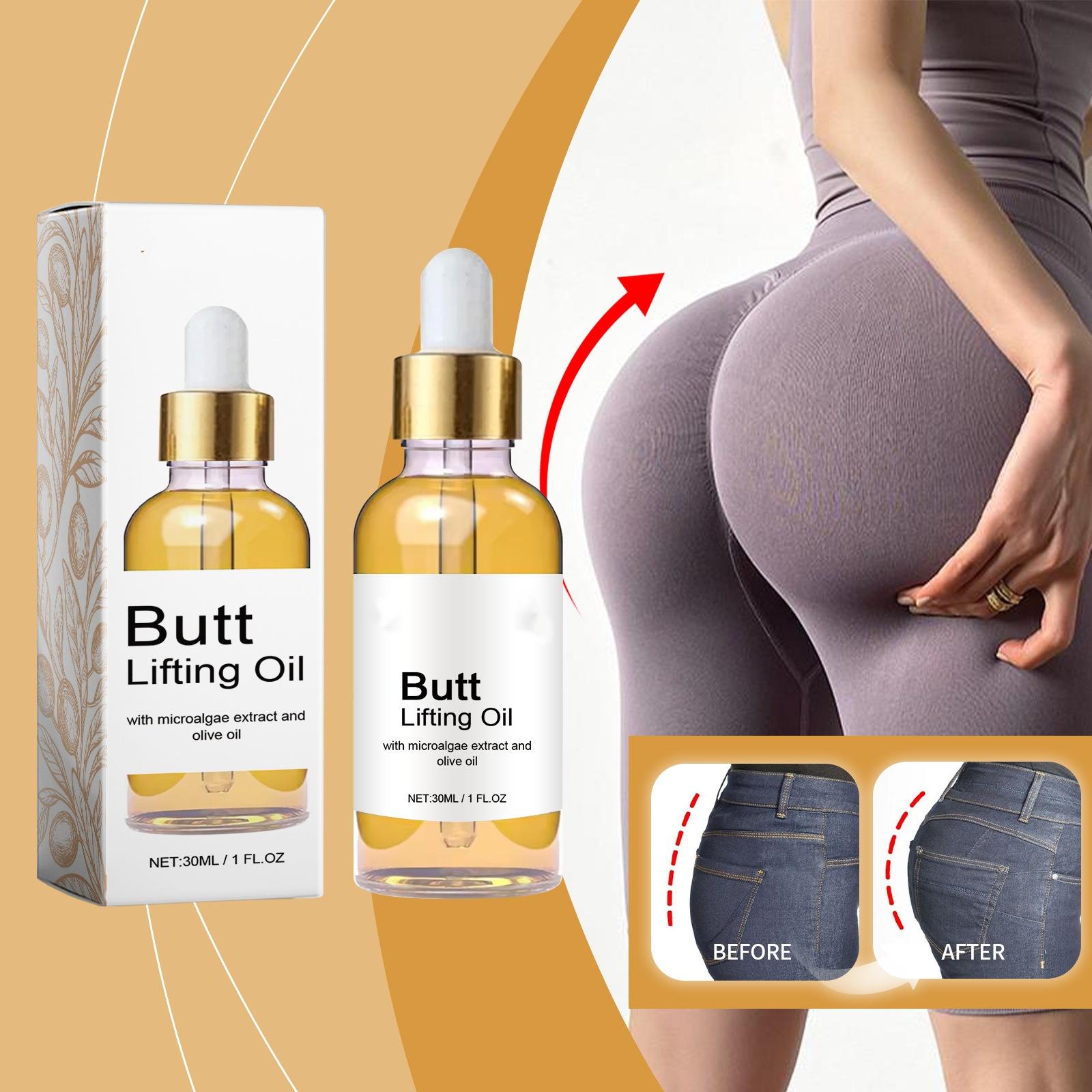 Firming & Lifting Butt Care Oil, Intensive Moisturizing Body Massage Oil for Buttocks, Anti-Sagging & Elasticity Enhancing Hip Treatment Serum