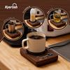 Kyerlish Cup Warmer, Coffee Insulating Coaster, Mug Warmer, Drink Warmer with 3 Temperature Settings (55°C, 65°C, 75°C), Gravity Sensor, Quiet Operati