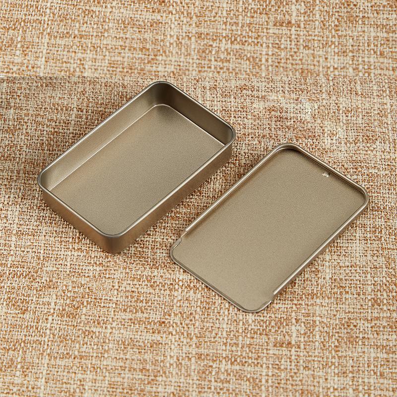 Tinplate Mini Metal Box Slide Cover Storage Box Wedding Jewelry Pill Cases Portable Tin Boxes Container Cosmetic Organizer