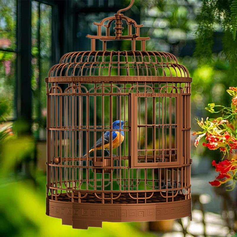 Villa Bird Cage Nest Pet Supplies Hanging Large Parrot Cage Portable Pet Cage for Canary Macaw Parakeets African Grey Finches