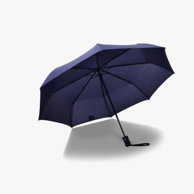 Elegantes schwarzes Kompakt-Regenschirm mit 10 Speichen und automatischer Öffnungs- und Schließfunktion