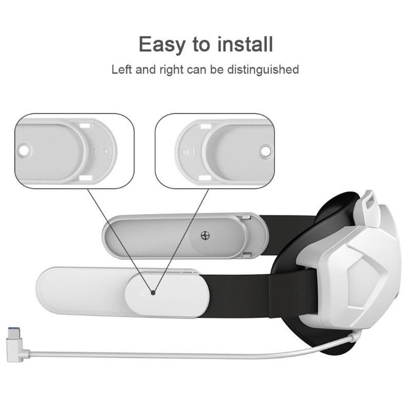 Bequemes VR-Headset-Ersatz für den Kopfgurt für 2-PC-Virtual-Reality beim VR-Gaming Entdecken Sie Neue Welten