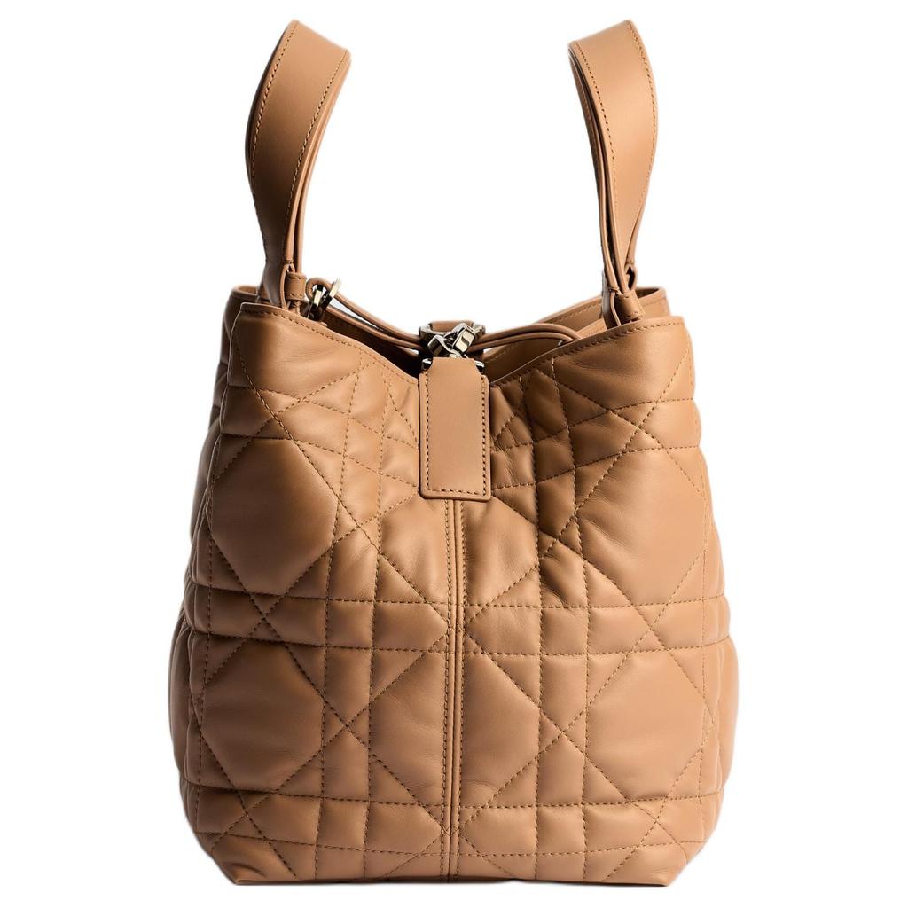 DIOR Toujours Cow Leather Native Handbag Medium Women's Camel M2821OSNW-M65M