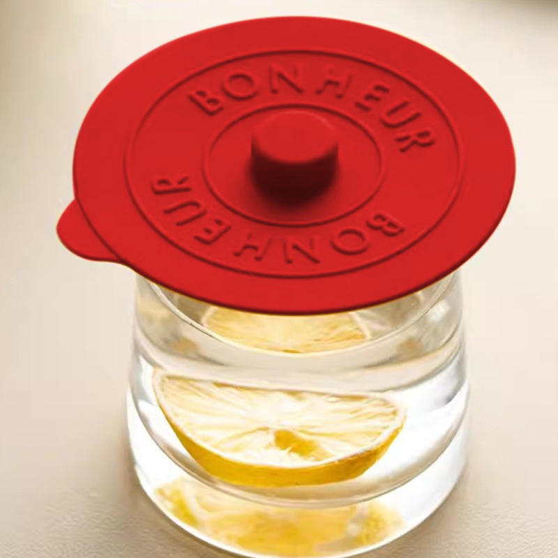 Creative Silicone Drink Cup Lids Round Mug Cover Reusable Anti Dust Drink Coffee Cup Covers