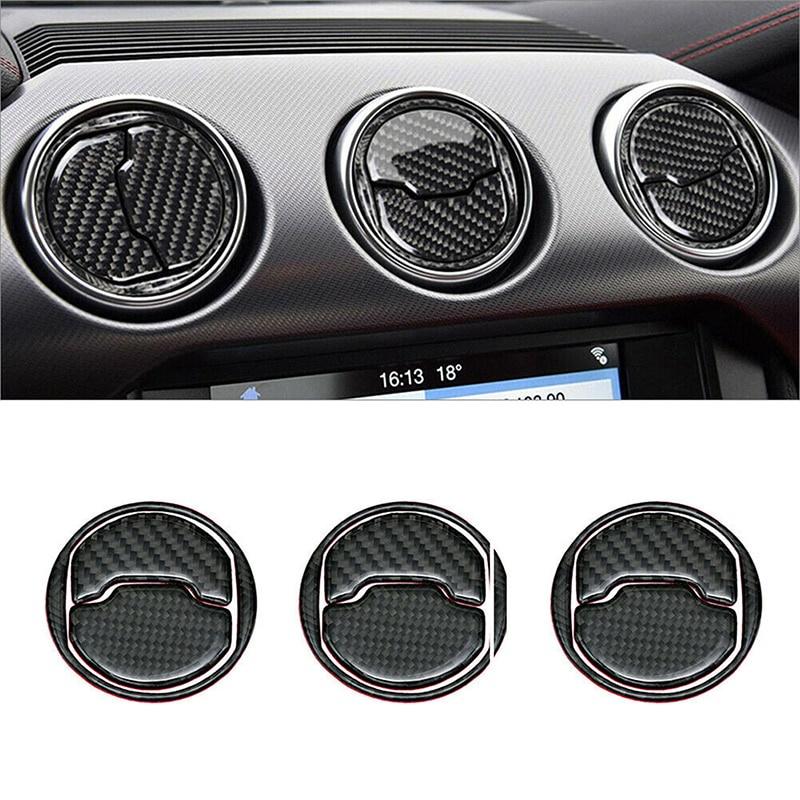 Pentru Ford Mustang 2015-2020 Fibra de Carbon Interior Auto Aerisire Ieșire Acoperire Garnitură Accesorii Decor Auto