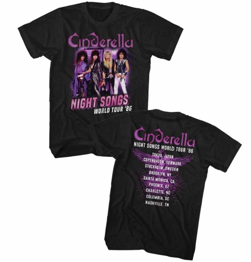 Cinderella Night Songs World Tour 03986 Concert Tshirt Unisex T-Shirt L