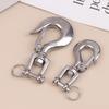 304 Stainless Steel Trigger Clevis Swivel-Eye Lifting Snap Tone Hook Wire Rope Lifting Hook With 150/ 350/650Kg Loading Capacity