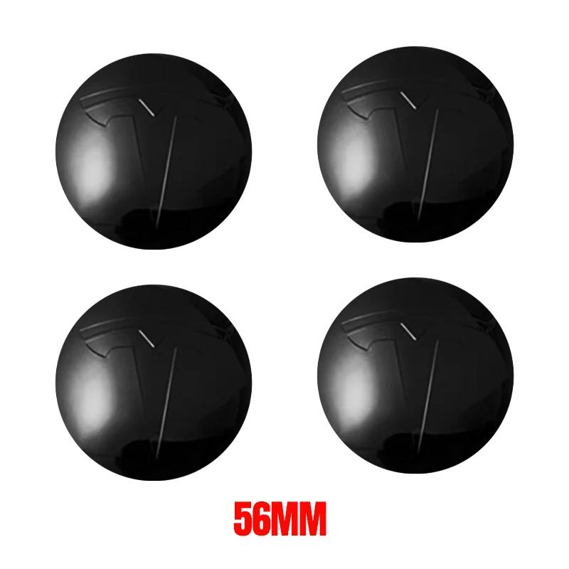 

Tesla Hub Cap Center Cap Logo 4 PCS 56mm High Quality Sticker for Tesla Model 3 Y S X Personalized Car Sticker Car Styling 56mm