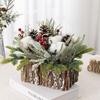Artificial Christmas Tree Small Bucket Christmas Holiday Dining Table Decor