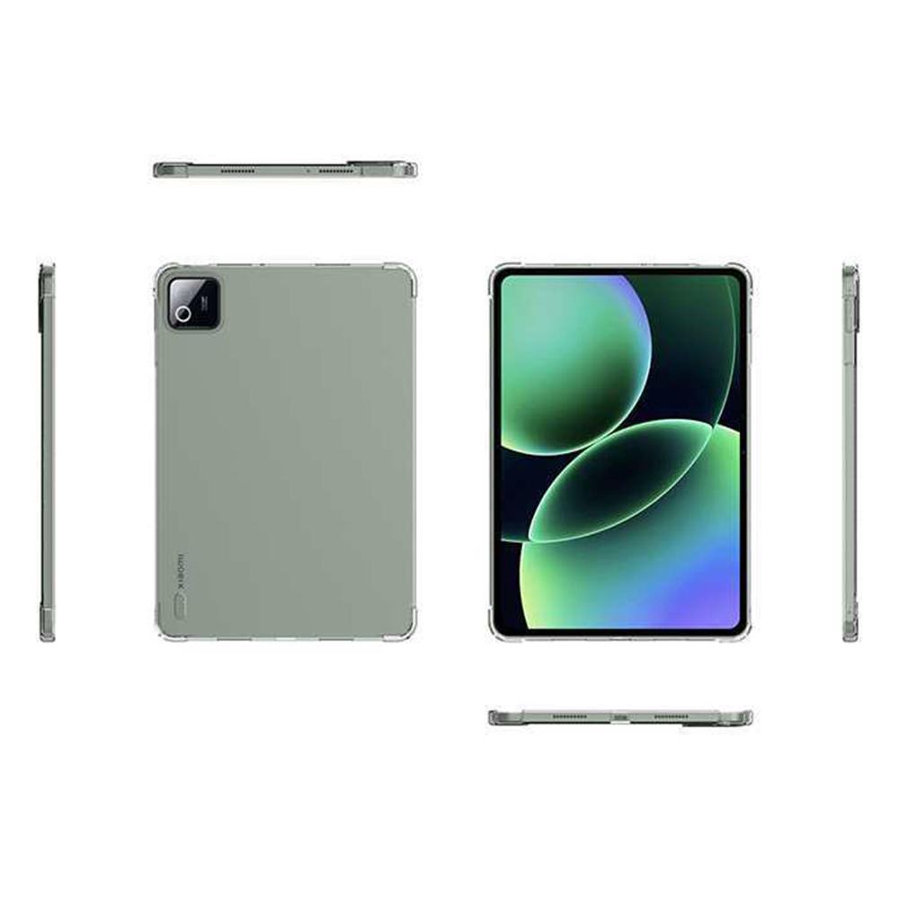 For Xiaomi Pad 8/8 Pro Case TPU Drop-Resistant Clear Tablet Cover + Tempered Glass Screen Film