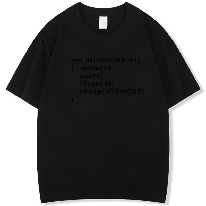 Fashion Men's T-shirt Cotton Short-Sleeve T-Shirt - Geek Programming Linux System Programmer Printed Design for Men and Women