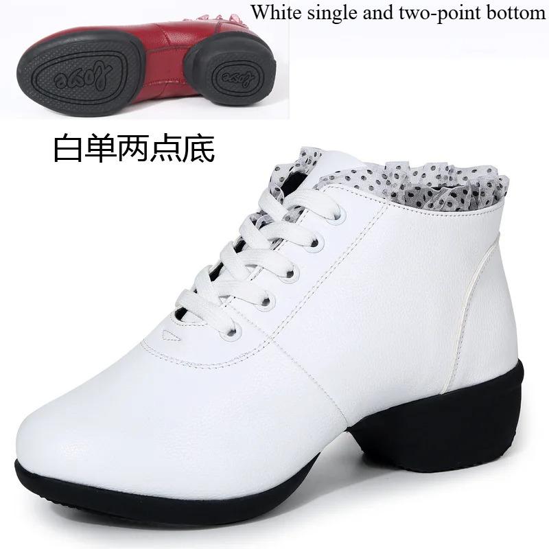Dance Shoes Woman Ladies Modern Soft Outsole Jazz Sneakers PU Breathable Female Dancing Fitness Sport Casual Shoes