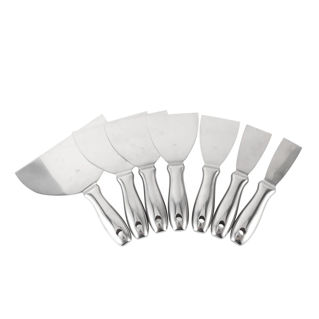 7Pcs Putty Knife Paint Scraper for Repairing Drywall Removing Wallpaper Applying Putty Plaster Cement Drywall Hand Tool Kit
