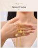 Stainless Steel Lucky Pendant Necklace, Dainty Party Jewelry Gift for Women