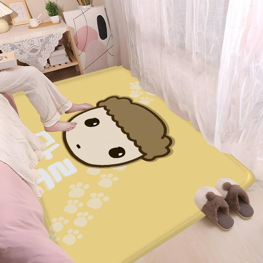 Cartoon Maru Is A Puppy Door Mat Washable Non-Slip Living Room Sofa Chairs Area Mat Kitchen Doormat Area Rug